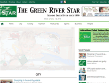 Tablet Screenshot of greenriverstar.com